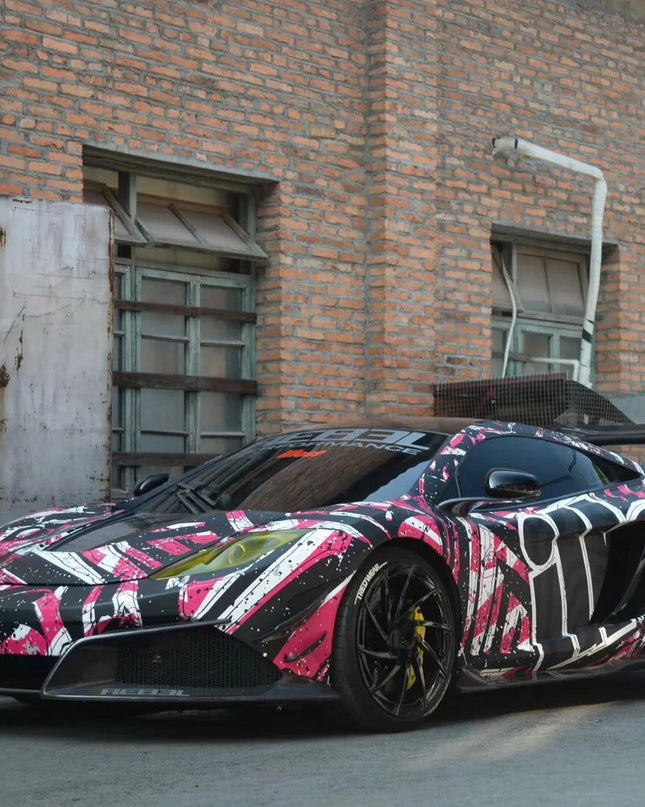 Pare chocs avant avec Lame de spoiler pour McLaren MP4 12C Style Rebel Performance 2011 - 2014 en fibre de carbone partiel - KDMPARTS EUROPE TUNING STORE