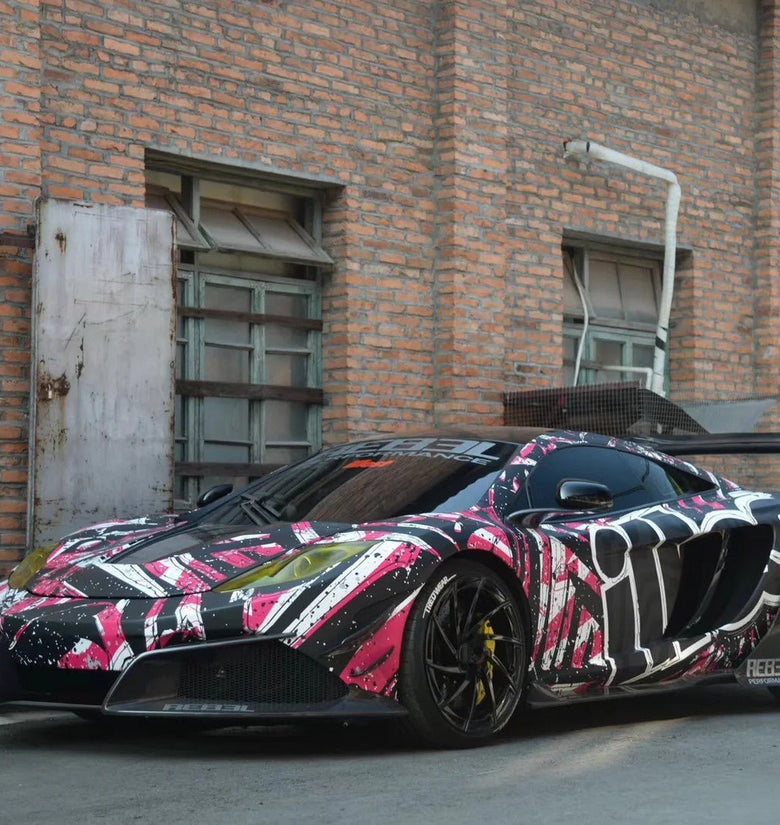 Pare chocs avant avec Lame de spoiler pour McLaren MP4 12C Style Rebel Performance 2011 - 2014 en fibre de carbone partiel - KDMPARTS EUROPE TUNING STORE