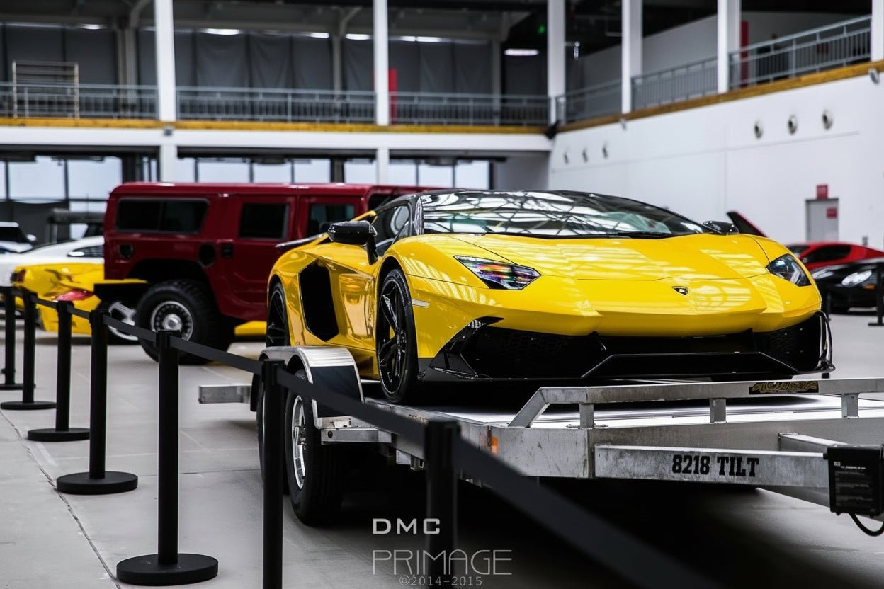 Pare chocs avant en fibre de carbone « 50e anniversaire » DMC pour Lamborghini Aventador d'origine - KDMPARTS EUROPE TUNING STORE