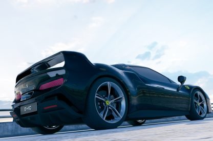 Pare chocs avant en fibre de carbone Style « F40 » de DMC pour Ferrari 296 GTB / 296 Assetto Fiorano d'origine - KDMPARTS EUROPE TUNING STORE