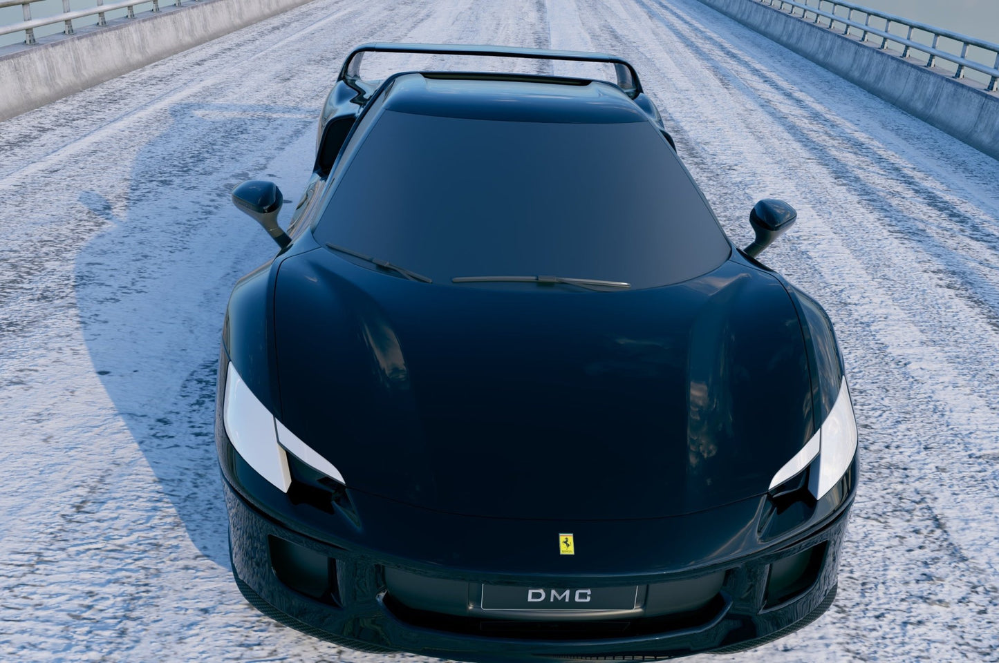 Pare chocs avant en fibre de carbone Style « F40 » de DMC pour Ferrari 296 GTB / 296 Assetto Fiorano d'origine - KDMPARTS EUROPE TUNING STORE