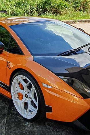 Pare chocs avant et arrière en fibre de carbone Super Trofeo DMC pour Lamborghini Gallardo d'origine - KDMPARTS EUROPE TUNING STORE