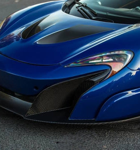 Pare chocs avant pour McLaren 650S 2014 - 2017 en fibre de Carbone bleu Style CF 675LT - KDMPARTS EUROPE TUNING STORE