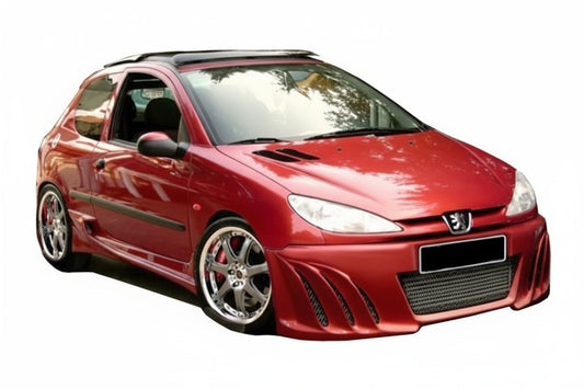 Pare chocs avant pour Peugeot 206 (1998 - 2008) Look shark - KDMPARTS EUROPE TUNING STORE