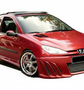 Pare chocs avant pour Peugeot 206 (1998 - 2008) Look shark - KDMPARTS EUROPE TUNING STORE