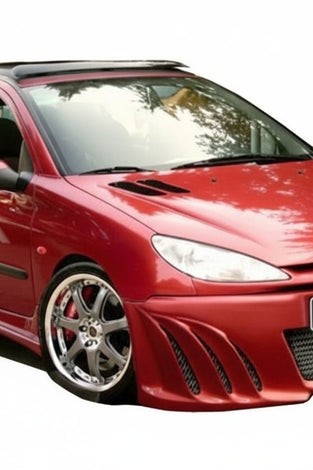 Pare chocs avant pour Peugeot 206 (1998 - 2008) Look shark - KDMPARTS EUROPE TUNING STORE