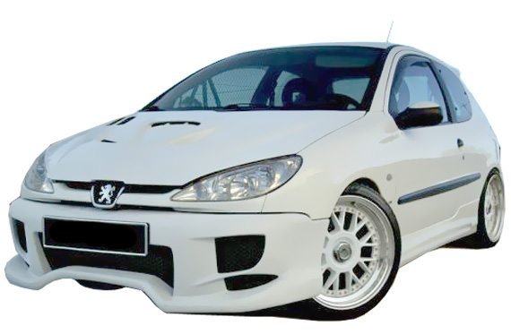 Pare chocs avant pour Peugeot 206 (98 - 08) – look Radikal - KDMPARTS EUROPE TUNING STORE