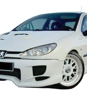 Pare chocs avant pour Peugeot 206 (98 - 08) – look Radikal - KDMPARTS EUROPE TUNING STORE