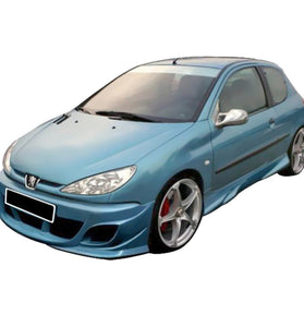 Pare chocs avant pour Peugeot 206 (98 - 08) – Look RS - KDMPARTS EUROPE TUNING STORE