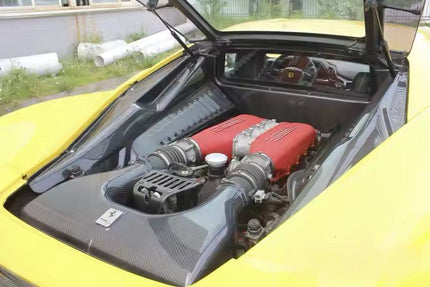 Pare feu central du compartiment moteur pour Ferrari F458 Coupé Italia 2010 - 2014 en fibre de Carbone haute brillance - KDMPARTS EUROPE TUNING STORE