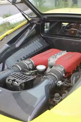 Pare feu central du compartiment moteur pour Ferrari F458 Coupé Italia 2010 - 2014 en fibre de Carbone haute brillance - KDMPARTS EUROPE TUNING STORE