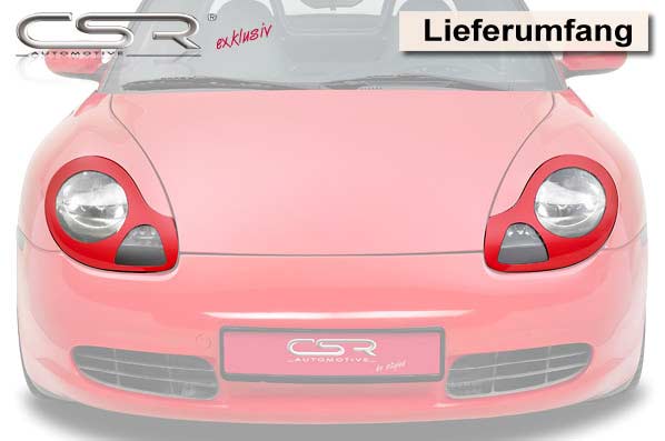 Paupières de phares avant pour Porsche Boxster 986 et 911 / 996 sans système de lave - phares - KDMPARTS EUROPE TUNING STORE