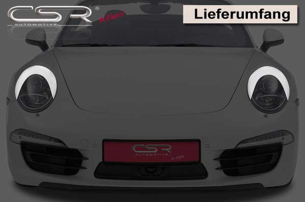 Paupières de phares pour ouverture inférieure, pour Porsche 911 / 991 - KDMPARTS EUROPE TUNING STORE