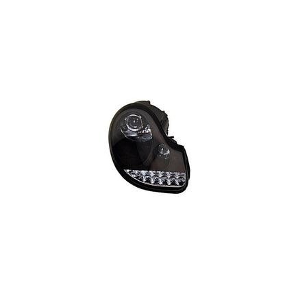 2 Phares Avant avec feux de jour pour Porsche 996 / Boxster 986 97-02 à fond noir - MS accessoires Auto