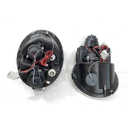 2 Phares Avant Yeux D'Ange pour Mini Cooper R50 / R52 / R53 '01/'05 fond Noir - MS accessoires Auto