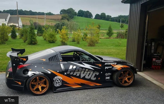 Prises d'air de fenêtre pour Nissan 350Z 2003 - 2008 Style JDM polyuréthane - KDMPARTS EUROPE TUNING STORE