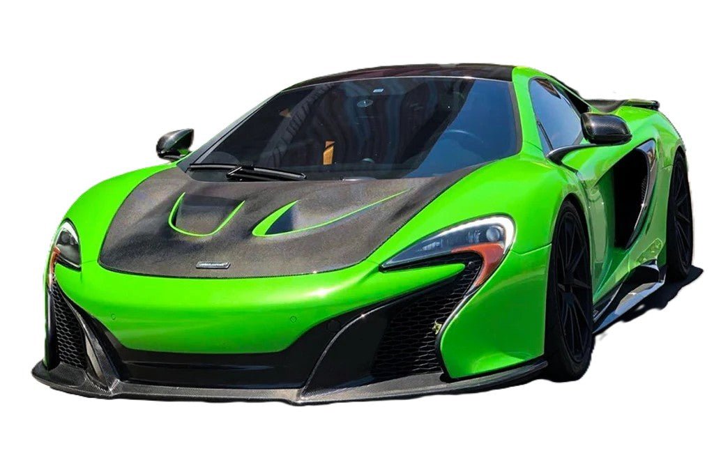 Rajout de pare chocs avant pour McLaren 650S 2014 - 2017 style OEM en fibre de Carbone sergée - KDMPARTS EUROPE TUNING STORE