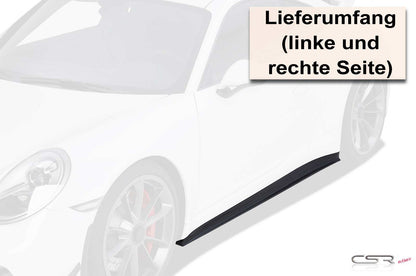 Rajouts de bas de caisse latéraux pour Porsche 911/991 - KDMPARTS EUROPE TUNING STORE