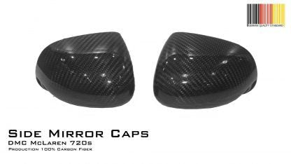 Rétroviseurs latéraux en fibre de carbone de DMC pour McLaren 720S et 765LT Coupé et Spider d'origine - KDMPARTS EUROPE TUNING STORE