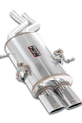 Silencieux d'échappement arrière 100x75 Supersprint pour BMW E46 - Tous les modèles (Pour conversion moteur N51 / N52 / N52N / N53) - KDMPARTS EUROPE TUNING STORE