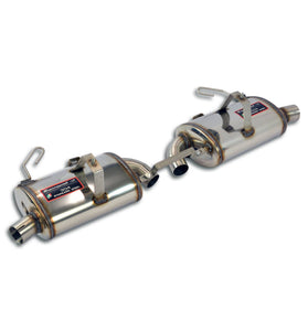 Silencieux d'échappement arrière Droit et Gauche "Racing" Supersprint pour PORSCHE 986 BOXSTER 2.7i '00 - '04 - KDMPARTS EUROPE TUNING STORE