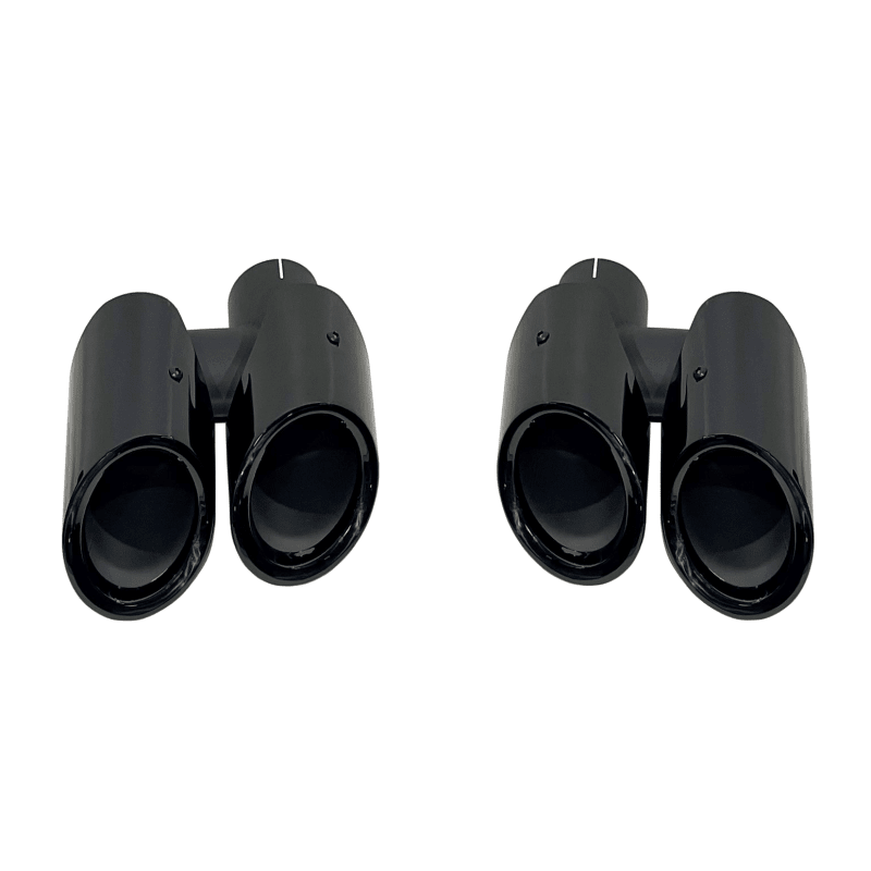 2 Embouts d'échappement pour Porsche Macan 2014-2020 Look 2023 - MS accessoires Auto