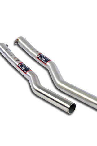 Tubes centraux Droit - Gauche Supersprint pour BMW E46 Compact - Tous les modèles (Pour conversion moteur N55) - KDMPARTS EUROPE TUNING STORE