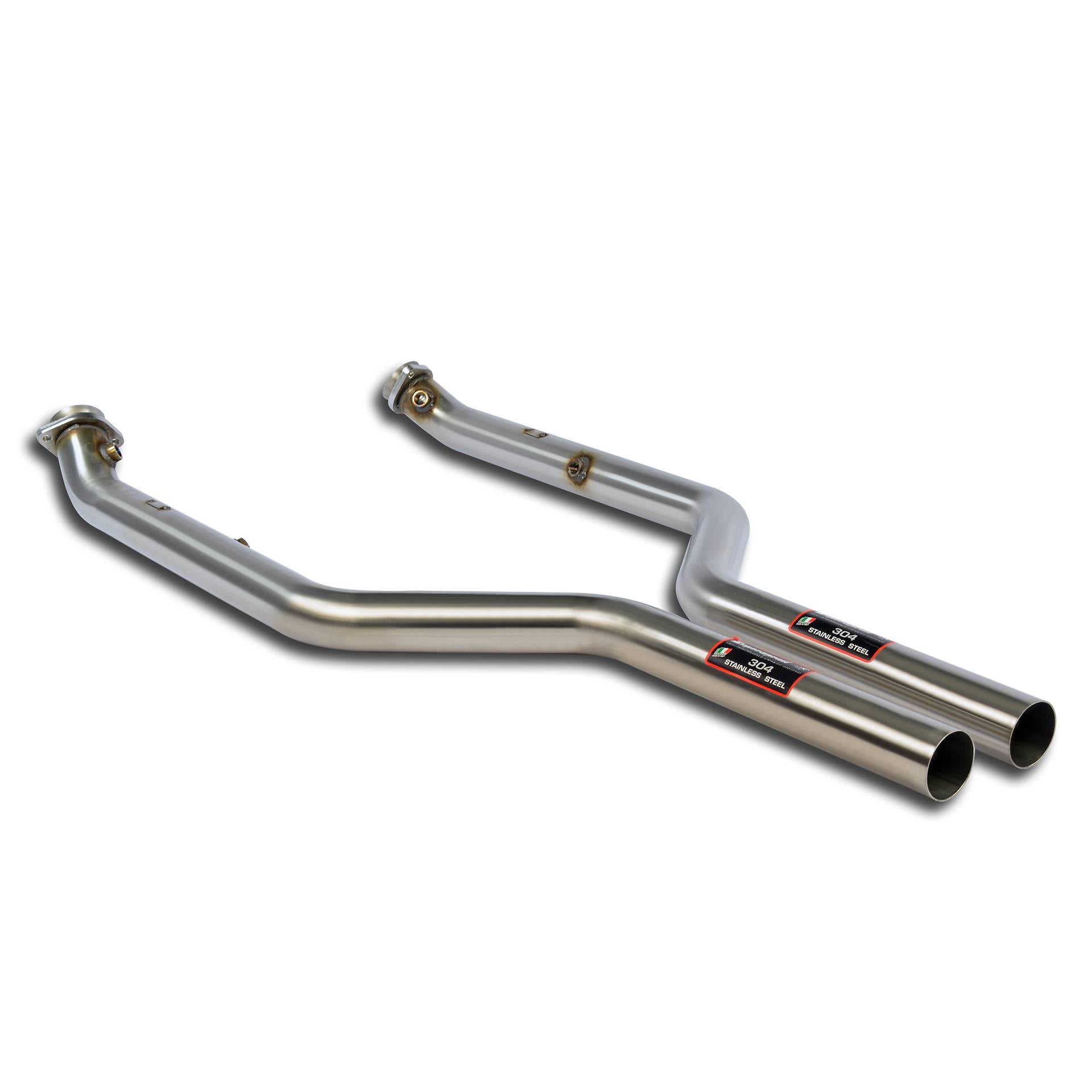 Tubes Down pipe Droit - Gauche (suppression de catalyseur) Supersprint pour BMW E46 - Tous les modèles (Pour conversion moteur V8 S65) - KDMPARTS EUROPE TUNING STORE