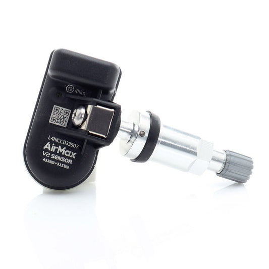 Valve Universelle à visser, Capteur AirMax TPMS V2 315+433 MHz Métal Argent - KDMPARTS EUROPE TUNING STORE
