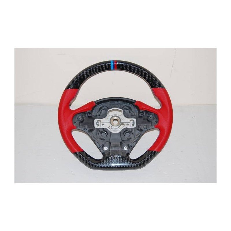 Volant en fibre de carbone rouge pour BMW F30 / F31 / F32 / F33 / F36 - MS accessoires Auto