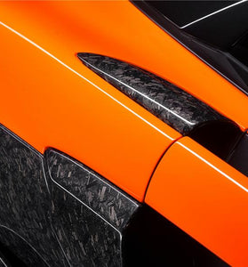 x2 Ailerons d'admission d'air latérales McLaren 600LT 2018 - 2021 en fibre de Carbone forgée (identique pour la mise à niveau 540C 570S) - KDMPARTS EUROPE TUNING STORE