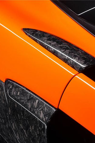 x2 Ailerons d'admission d'air latérales McLaren 600LT 2018 - 2021 en fibre de Carbone forgée (identique pour la mise à niveau 540C 570S) - KDMPARTS EUROPE TUNING STORE