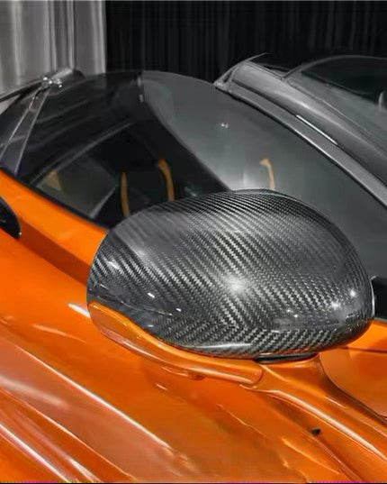 x2 Coques de rétroviseurs côté droit / gauche pour McLaren 540C 570S 600LT 2016 - 2020 en fibre de Carbone - KDMPARTS EUROPE TUNING STORE