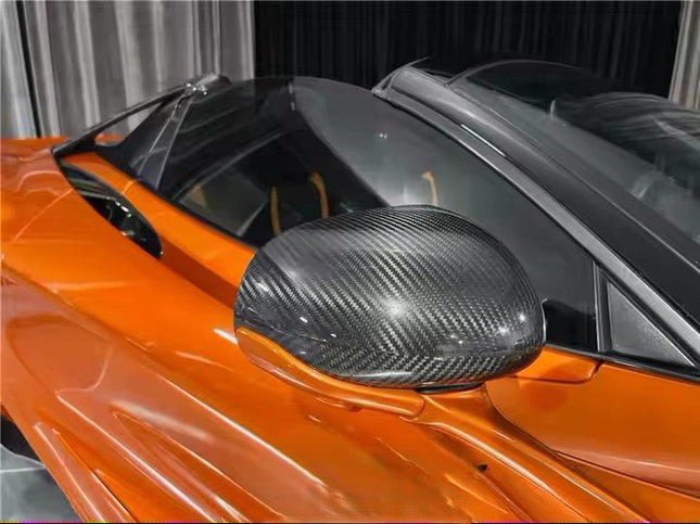 x2 Coques de rétroviseurs côté droit / gauche pour McLaren 540C 570S 600LT 2016 - 2020 en fibre de Carbone - KDMPARTS EUROPE TUNING STORE