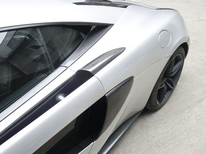 x2 Panneaux latéraux droit / gauche pour McLaren 570S 2016 - 2017 en fibre de Carbone haute brillance - KDMPARTS EUROPE TUNING STORE