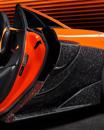 x2 Panneaux latéraux McLaren 600LT 2018 - 2021 en fibre de Carbone forgée (identique pour la mise à niveau 540C 570S) - KDMPARTS EUROPE TUNING STORE