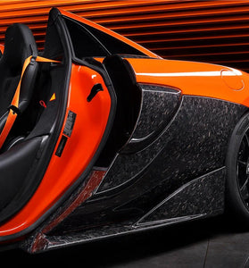 x2 Panneaux latéraux McLaren 600LT 2018 - 2021 en fibre de Carbone forgée (identique pour la mise à niveau 540C 570S) - KDMPARTS EUROPE TUNING STORE