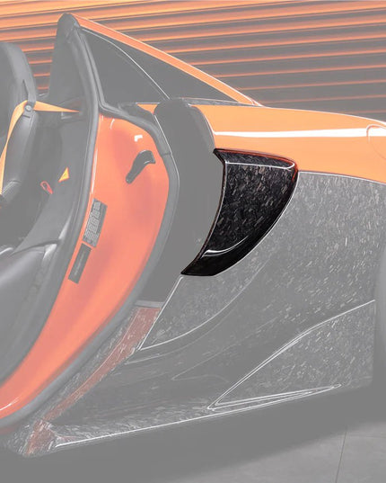 x2 Panneaux latéraux McLaren 600LT 2018 - 2021 en fibre de Carbone forgée (identique pour la mise à niveau 540C 570S) - KDMPARTS EUROPE TUNING STORE