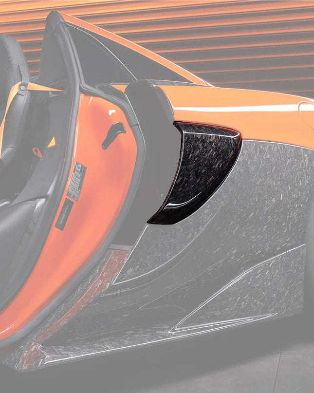 x2 Panneaux latéraux McLaren 600LT 2018 - 2021 en fibre de Carbone forgée (identique pour la mise à niveau 540C 570S) - KDMPARTS EUROPE TUNING STORE
