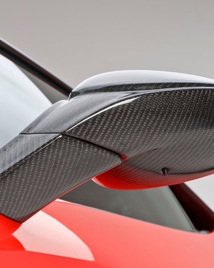 x2 pcs Coques de rétroviseurs latéraux pour Ferrari F458 Coupé Italia / Spider 2010 - 2014 en fibre de Carbone haute brillance - KDMPARTS EUROPE TUNING STORE