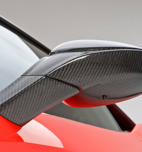 x2 pcs Coques de rétroviseurs latéraux pour Ferrari F458 Coupé Italia / Spider 2010 - 2014 en fibre de Carbone haute brillance - KDMPARTS EUROPE TUNING STORE