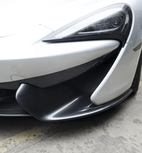 x2 Séparateurs latéraux de pare chocs avant droit / gauche pour McLaren 570S 2016 - 2017 en fibre de Carbone haute brillance - KDMPARTS EUROPE TUNING STORE