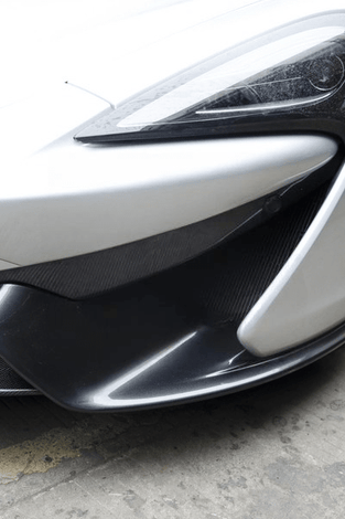 x2 Séparateurs latéraux de pare chocs avant droit / gauche pour McLaren 570S 2016 - 2017 en fibre de Carbone haute brillance - KDMPARTS EUROPE TUNING STORE