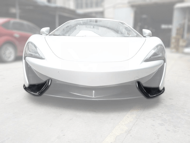 x2 Séparateurs latéraux de pare chocs avant droit / gauche pour McLaren 570S 2016 - 2017 en fibre de Carbone haute brillance - KDMPARTS EUROPE TUNING STORE