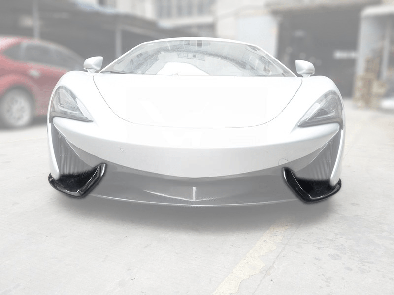 x2 Séparateurs latéraux de pare chocs avant droit / gauche pour McLaren 570S 2016 - 2017 en fibre de Carbone haute brillance - KDMPARTS EUROPE TUNING STORE