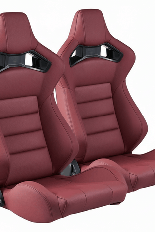 x2 Sièges baquets Sport universels KDM R50 auto inclinables qualités supérieures - KDMPARTS EUROPE TUNING STORE