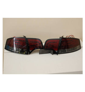 Feux Arrières Audi A4 05-08 4P Led Rouge Fumé Clignotant - KDMPARTS EUROPE TUNING STORE