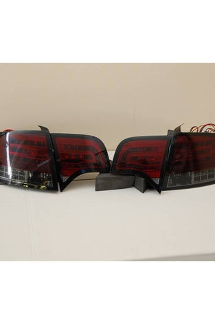 Feux Arrières Audi A4 05-08 4P Led Rouge Fumé Clignotant - KDMPARTS EUROPE TUNING STORE
