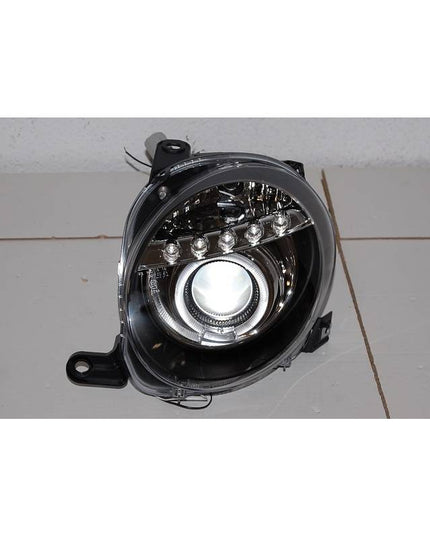Fiat 500 Phare Avant Noir, Lumière De Jour - KDMPARTS EUROPE TUNING STORE