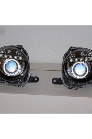 Fiat 500 Phare Avant Noir, Lumière De Jour - KDMPARTS EUROPE TUNING STORE